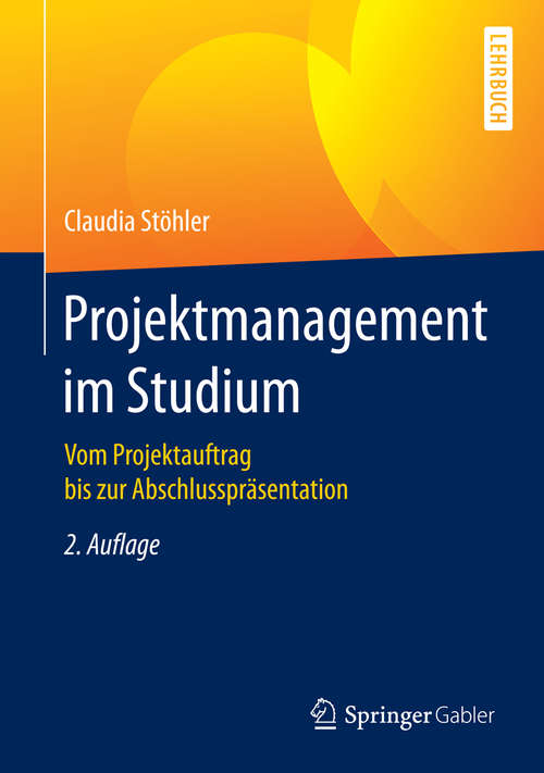 Book cover of Projektmanagement im Studium