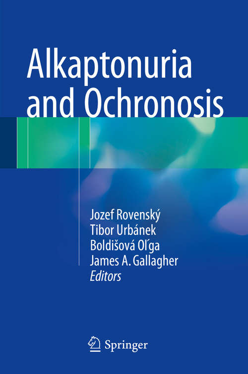 Book cover of Alkaptonuria and Ochronosis