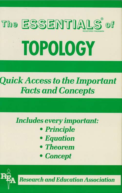 Book cover of Topology Essentials