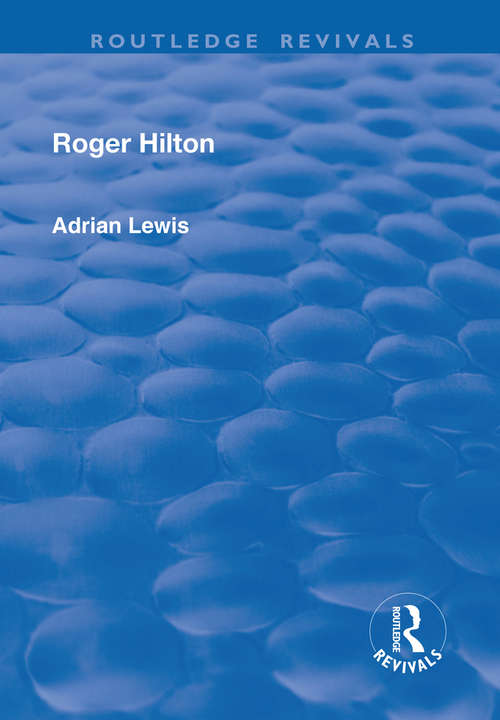 Book cover of Roger Hilton
