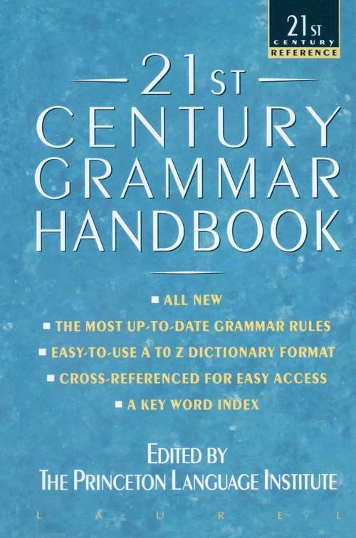 Book cover of 21st Century Grammar Handbook (21st Century Reference)