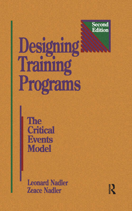 Book cover of Designing Training Programs (2)