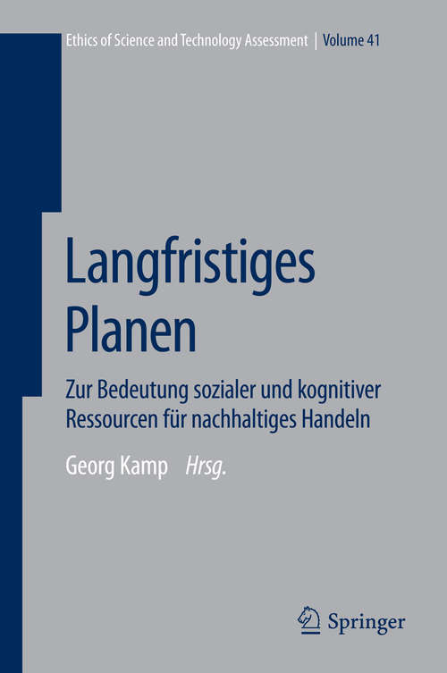 Book cover of Langfristiges Planen