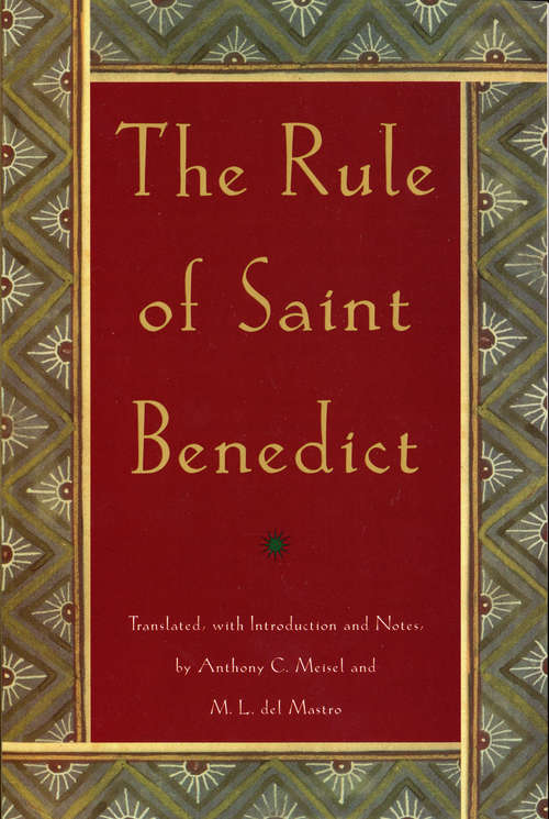 Book cover of The Rule of Saint Benedict