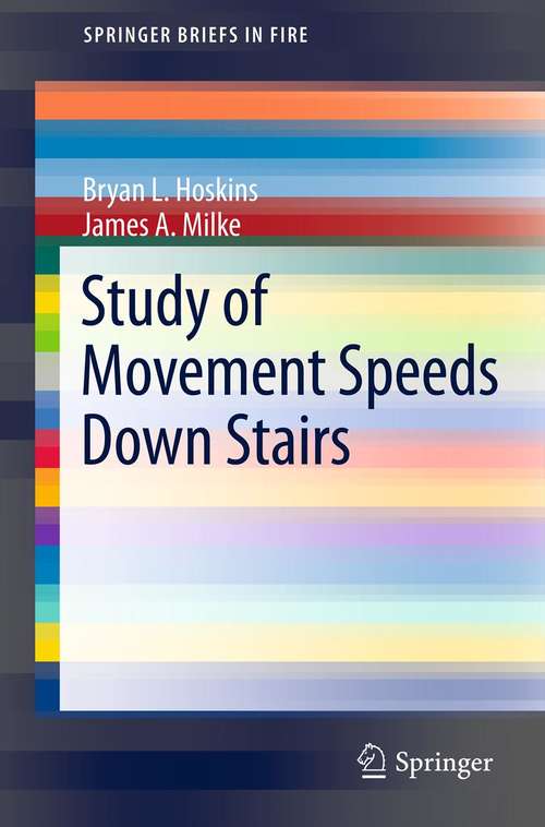 Book cover of Study of Movement Speeds Down Stairs