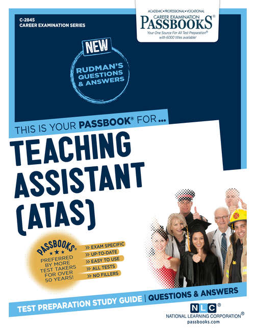 Book cover of Teaching Assistant (ATAS): Passbooks Study Guide (Career Examination Series: C-2845)