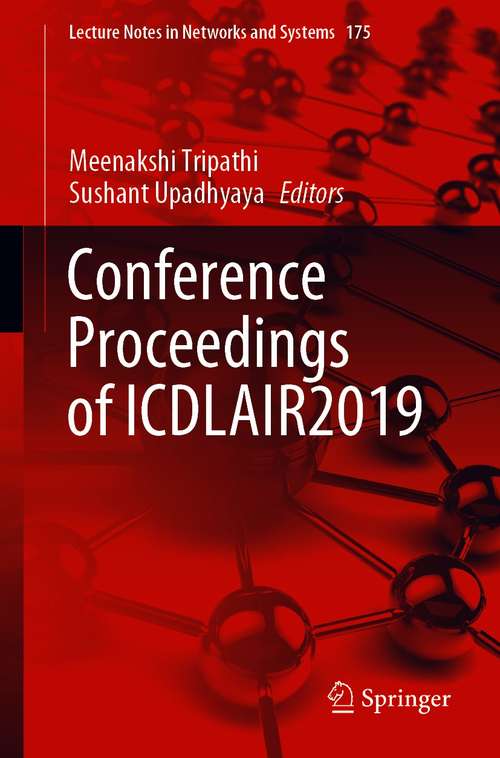 Book cover of Conference Proceedings of ICDLAIR2019 (1st ed. 2021) (Lecture Notes in Networks and Systems #175)