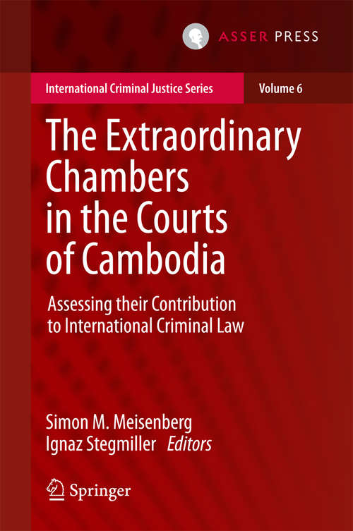 Book cover of The Extraordinary Chambers in the Courts of Cambodia