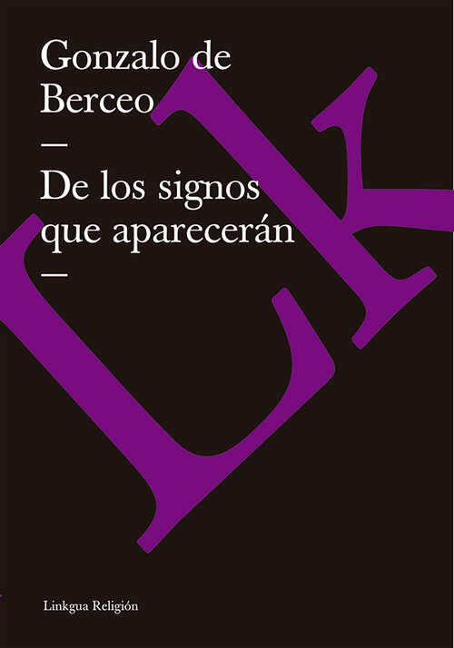 Book cover of De los signos que aparecerán