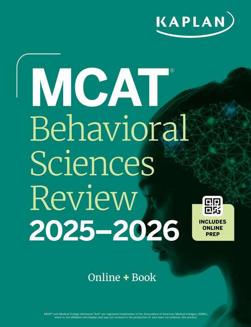 Book cover of MCAT Behavioral Sciences Review 2025-2026: Online + Book (Kaplan Test Prep)