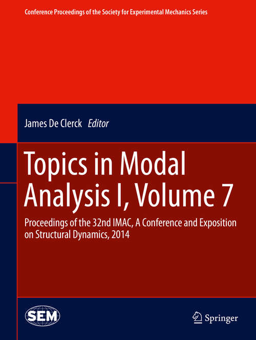 Book cover of Topics in Modal Analysis I, Volume 7