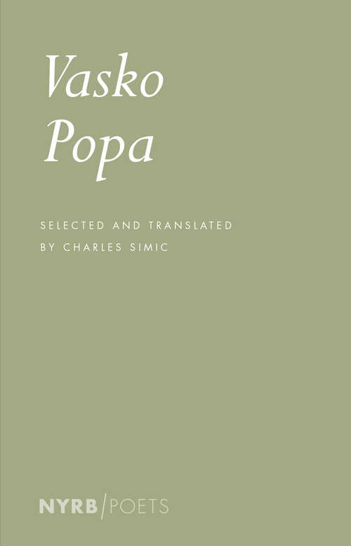 Book cover of Vasko Popa (3)