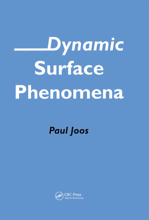 Book cover of Dynamic Surface Phenomena