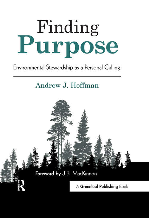 Book cover of Finding Purpose: Environmental Stewardship as a Personal Calling