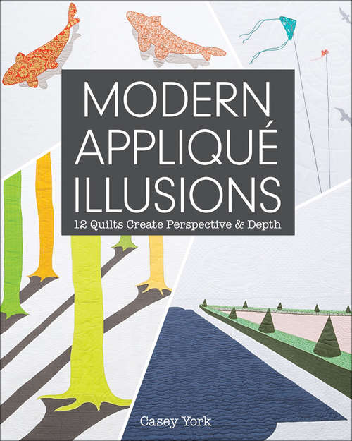 Book cover of Modern Appliqué Illusions: 12 Quilts Create Perspective & Depth