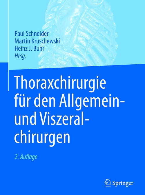 Book cover of Thoraxchirurgie für den Allgemein- und Viszeralchirurgen