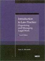 Book cover of Introduction to Law Practice: Organizing and Managing Legal Work