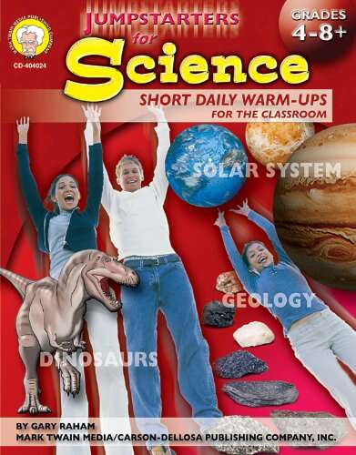 Book cover of Jumpstarters for Science: Short Daily Warm-ups for the Classroom