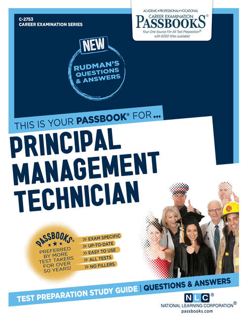 Book cover of Principal Management Technician: Passbooks Study Guide (Career Examination Series)