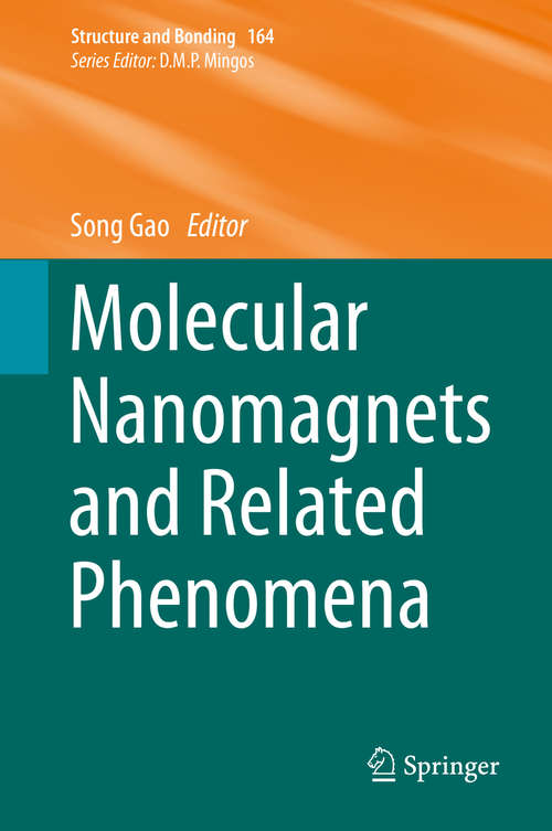 Book cover of Molecular Nanomagnets and Related Phenomena