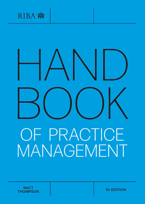 Book cover of Handbook of Practice Management