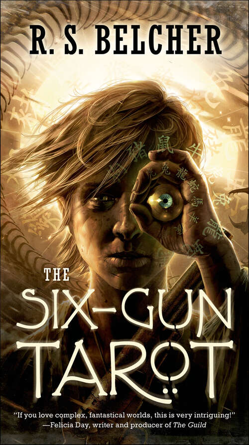 Book cover of The Six-Gun Tarot: The Six-gun Tarot, The Shotgun Arcana, The Queen Of Swords (Golgotha #1)