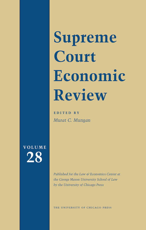 Book cover of Supreme Court Economic Review, Volume 27 (Supreme Court Economic Review #27)