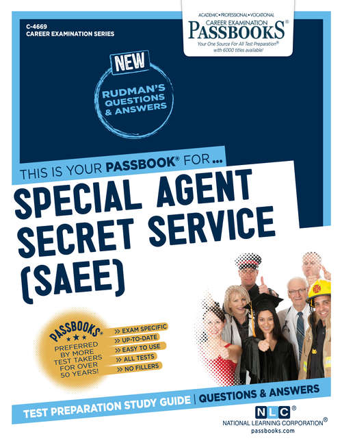 Book cover of Special Agent, Secret Service: Passbooks Study Guide (Career Examination Series)