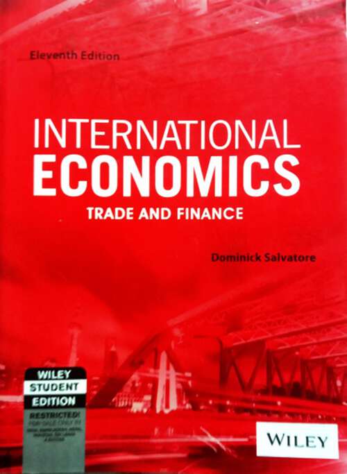 Book cover of International Economics - Trade and Finance (Part 2) Eleventh Edition