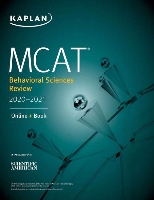 Book cover of MCAT Behavioral Sciences Review 2020-2021: Online + Book (Kaplan Test Prep)