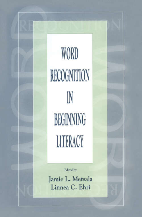 Book cover of Word Recognition in Beginning Literacy