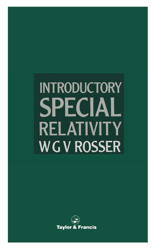 Book cover of Introductory Special Relativity