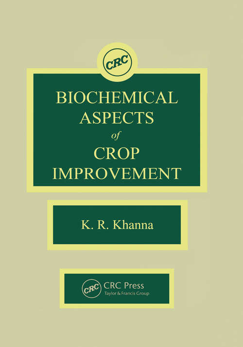 Book cover of Biochemical Aspects of Crop Improvement