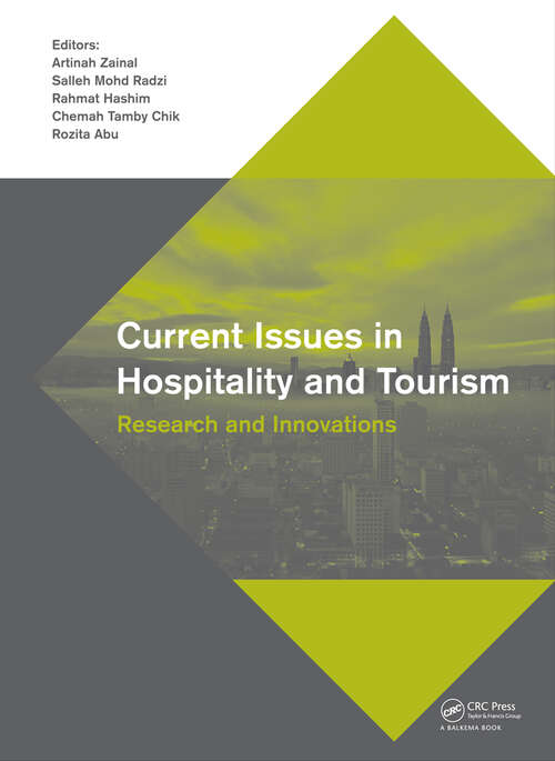 Book cover of Current Issues in Hospitality and Tourism: Research and Innovations