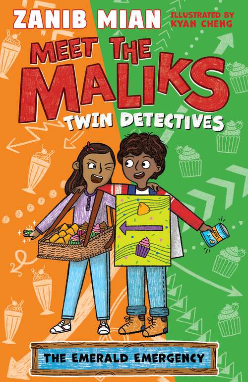 Book cover of The Emerald Emergency: Book 3 (Meet the Maliks – Twin Detectives)