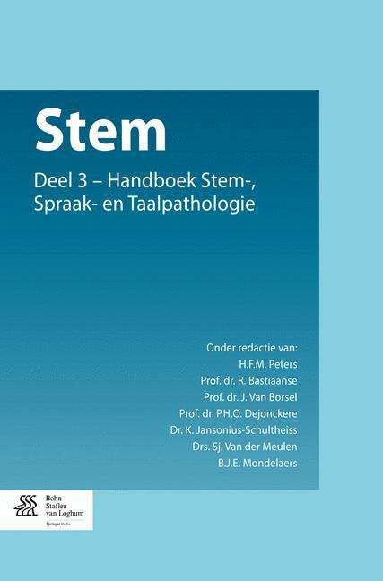 Book cover of Stem: Deel 3 - Handboek Stem-, Spraak- en Taalpathologie