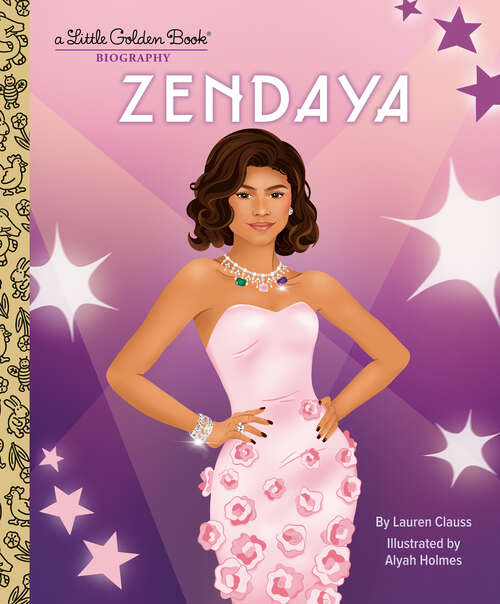 Book cover of Zendaya: A Little Golden Book Biography (Little Golden Book)