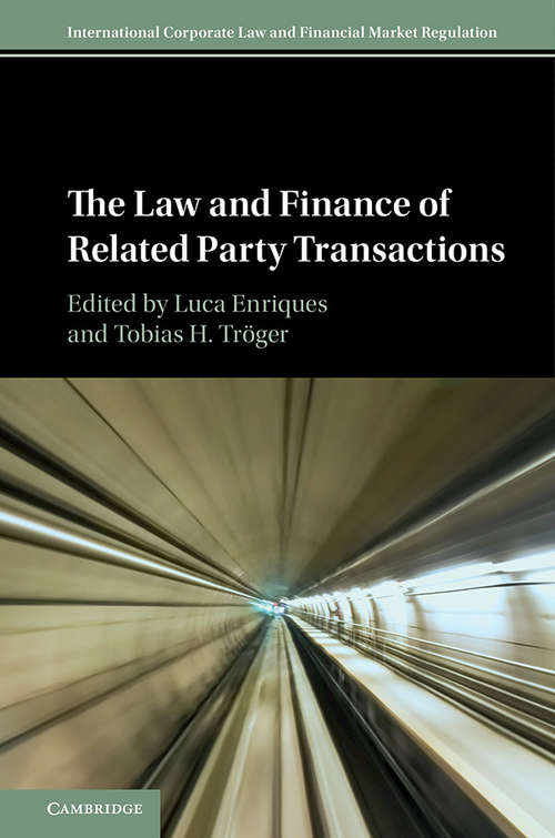 Book cover of The Law and Finance of Related Party Transactions (International Corporate Law and Financial Market Regulation)