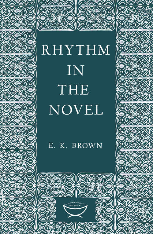 Book cover of Rhythm in the Novel