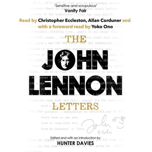 Book cover of The John Lennon Letters: Edited and with an Introduction by Hunter Davies