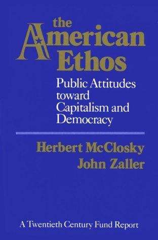 Book cover of The American Ethos: Public Attitudes toward Capitalism and Democracy