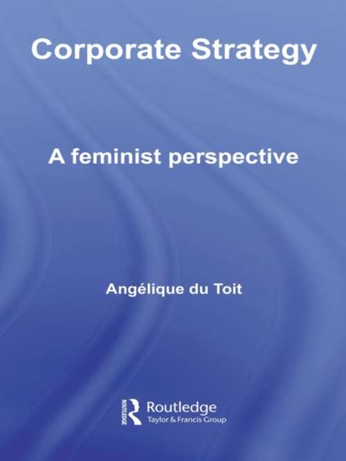 Book cover of Corporate Strategy: A Feminist Perspective (Routledge Research in Strategic Management)