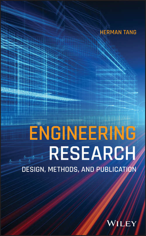 Book cover of Engineering Research: Design, Methods, and Publication