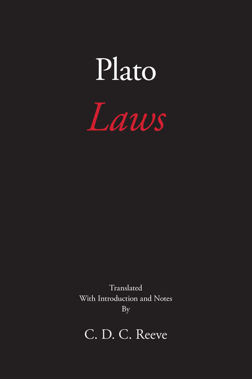 Book cover of Laws (Hackett Classics)