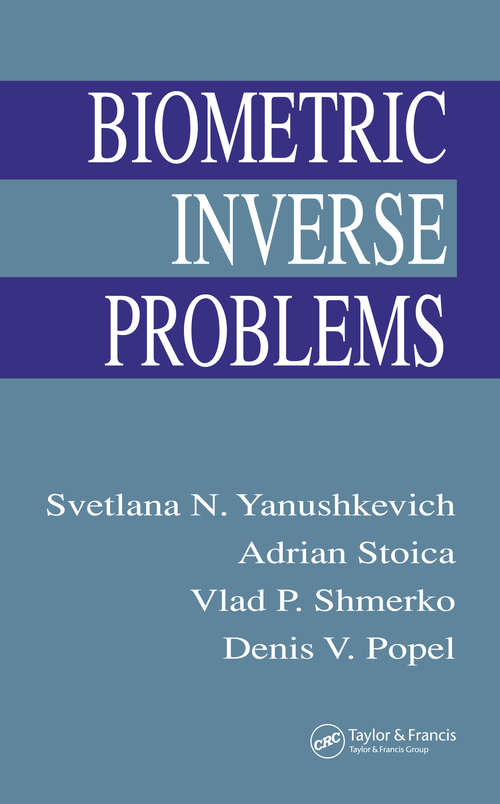 Book cover of Biometric Inverse Problems (1)