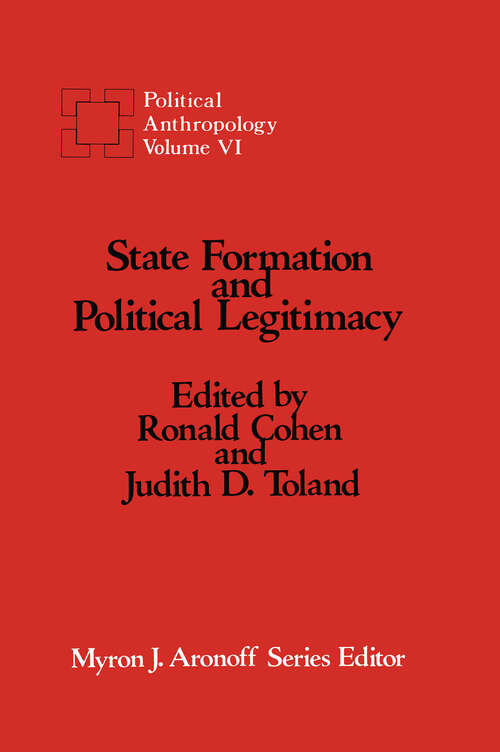 Book cover of State Formation and Political Legitimacy