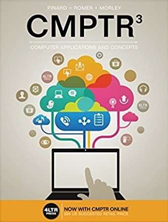 Book cover of Cmptr³: Computer Applications and Concepts