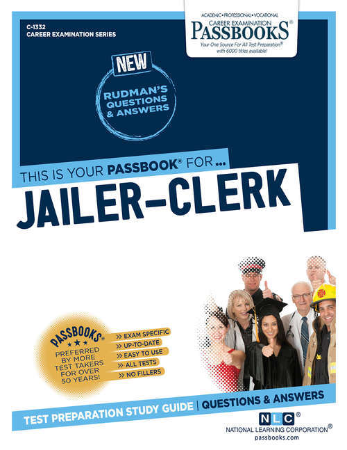 Book cover of Jailer-Clerk: Passbooks Study Guide (Career Examination Series)