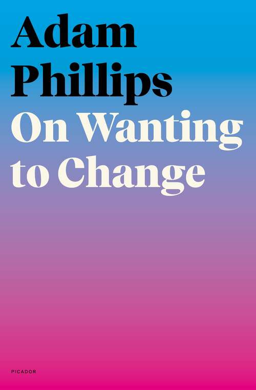 Book cover of On Wanting to Change