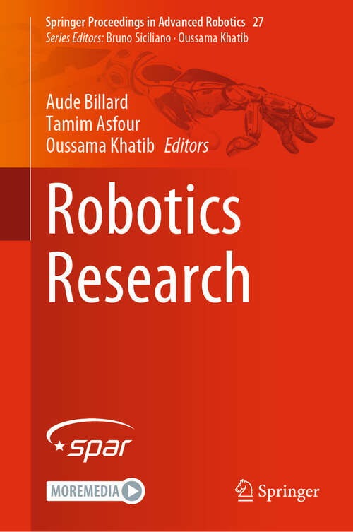 Book cover of Robotics Research (1st ed. 2023) (Springer Proceedings in Advanced Robotics #27)